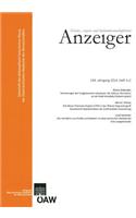 Geistes-, Sozial-Und Kulturwissenschaftlicher Anzeiger 149. Jahrgang, Heft 1+2 2014