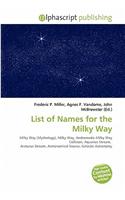 List of Names for the Milky Way