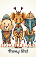 Safari Animals Coloring Book for Adults