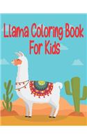 llama coloring book for kids