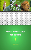 Animal Word Search for Seniors Large Print