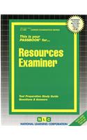 Resources Examiner