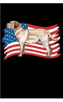 Labrador US Flag: Notebook / Journal For Your Everyday Needs - 110 Dotted Pages Large 6x9 inches Gift For Men and Women