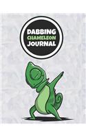 Dabbing Chameleon Journal: 120 Lined Pages Notebook, Journal, Diary, Composition Book, Sketchbook (8.5x11) For Kids, Chameleon Pet Lover Gift