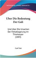 Uber Die Bedeutung Der Gali