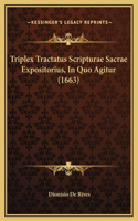 Triplex Tractatus Scripturae Sacrae Expositorius, In Quo Agitur (1663)