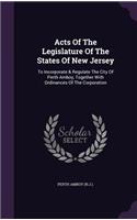 Acts Of The Legislature Of The States Of New Jersey