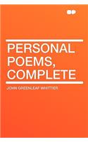 Personal Poems, Complete: (English)