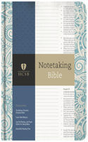 HCSB Notetaking Bible, Blue Floral