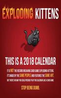 2018 Exploding Kittens Wall Calendar