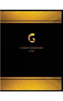 Forest Engineer Log (Logbook, Journal - 125 pages, 8.5 x 11 inches)