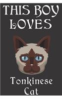This Boy Loves Tonkinese Cat Notebook