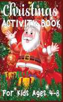 Christmas Activity Book For Kids Ages 4-8