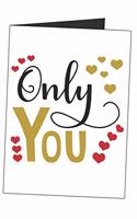 Only You: One And Only All In One Romantic Gift - Blank Lined Writing Journal Card Combo (Alternative Card) For Women And Men