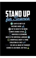 Stand Up for Science: A Journal, Notepad, or Diary to write down your thoughts. - 120 Page - 6x9 - College Ruled Journal - Writing Book, Personal Writing Space, Doodle, N