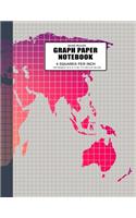 Quad Ruled Graph Paper Notebook 4 Squares Per Inch
