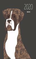 2020 Boxer: Dated Weekly Planner With To Do Notes & Dog Quotes - Boxer Brindle