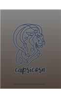 Capricorn 2020 Dated Weekly Planner: Star Signs of the Zodiac themed monthly planning calendar with notes; 2 pages per week spread