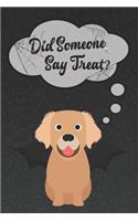 Golden Retriever Lined Notebook: A Halloween Themed Notebook for Golden Lovers(48 Dog Halloween Notebooks and Journals)