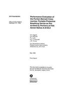 Performance Evaluation of the Puritan-Bennett Crew-Member Portable Protective Breathing Device as Prescribed by Portions of FAA Action Notice A-8150.2
