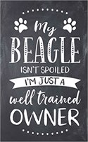 My Beagle Isn't Spoiled I'm Just a Well Trained Owner: Beagle Dog Composition Lined Notebook Journal