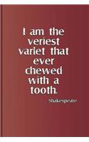 I Am the Veriest Varlet That Ever Chewed with a Tooth. . . . Shakespeare