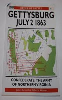 Gettysburg July 2 1863: Confederate: The Army of Northern Virginia (Order of Battle)