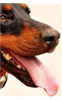 Doberman Panting from the Run Journal: Take Notes, Write Down Memories in this 150 Page Lined Journal