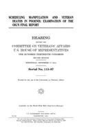 Scheduling manipulation and veteran deaths in Phoenix: examination of the OIG's final report