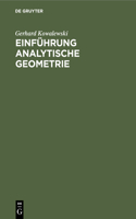 Einführung Analytische Geometrie