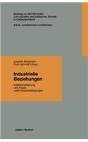 Industrielle Beziehungen: Institutionalisierung und Praxis unter Krisenbedingungen(1.3 Beiträge zu den Berichten der Kommision für die Erforschung des sozialen und politischen Wandels in den neuen Bundesländern e.V. (KSPW))