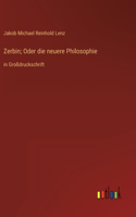 Zerbin; Oder die neuere Philosophie