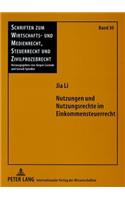 Nutzungen Und Nutzungsrechte Im Einkommensteuerrecht