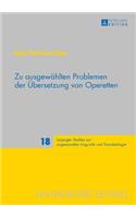 Zu ausgewaehlten Problemen der Uebersetzung von Operetten