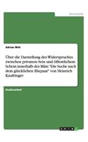 Über die Darstellung des Widerspruches zwischen privatem Sein und öffentlichem Schein innerhalb des Märe "Die Suche nach dem glücklichen Ehepaar" von Heinrich Kaufringer: (German)