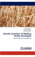 Genetic Variation of Malting Barley Genotypes