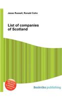 List of Companies of Scotland: (English)
