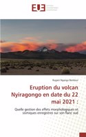 Eruption du volcan Nyiragongo en date du 22 mai 2021