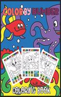 Color by number coloring book