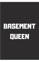 BASEMENT QUEEN Lined Notebook, 6x9 Inches, 100 pages