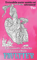 Entspannungs-Malbücher für Erwachsene - Erstaunliche Muster Mandala und Entspannung - Tier - Faultier