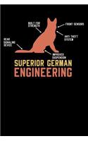 Superior German Engineering: 120 Pages I 6x9 I Graph Paper 5x5 I Funny Police Dog Gifts