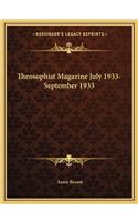 Theosophist Magazine July 1933-September 1933