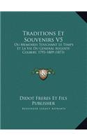 Traditions Et Souvenirs V5