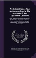 Yorkshire Diaries And Autobiographies In The Seventeenth And Eighteenth Centuries