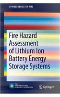 Fire Hazard Assessment of Lithium Ion Battery Energy Storage Systems