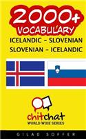 2000+ Icelandic - Slovenian Slovenian - Icelandic Vocabulary