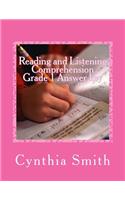 Reading and Listening Comprehension Grade 1 Answer key
