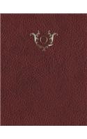 Monogram "Q" Grid Sketchbook: (17 Monogram Red 150 Grid-Sketch)