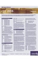 CPT 2016 Express Reference Coding Card Pediatrics